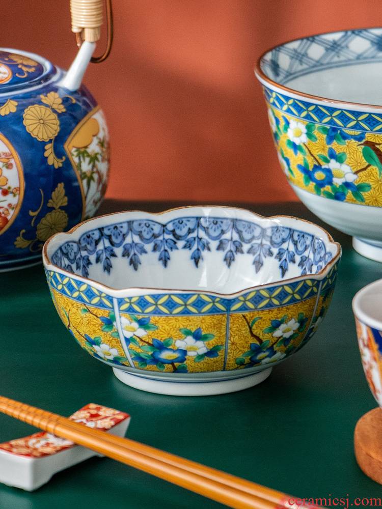 Meinung'm wind see colour porcelain tableware palace handicraft anise light bowl of Chinese style restoring ancient ways of key-2 luxury imported from Japan to the dishes