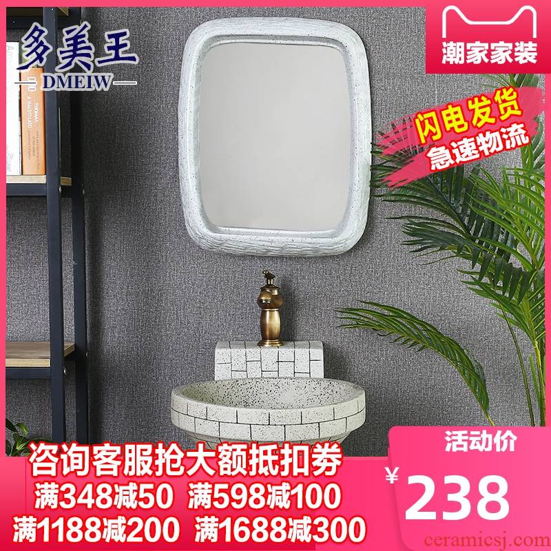 What king of Chinese ceramic wall sink basin balcony hanging of small family toilet lavatory household