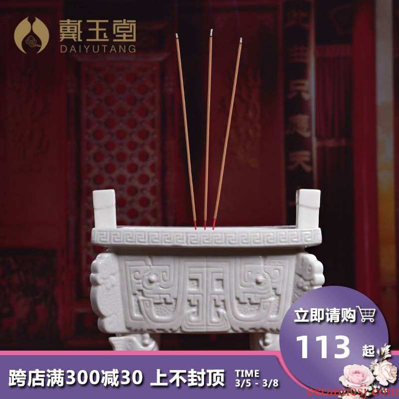 Yutang dai ceramic pot furnishing articles for buddhist incense incense incense inserted with indoor to creative joss stick'm burning incense buner