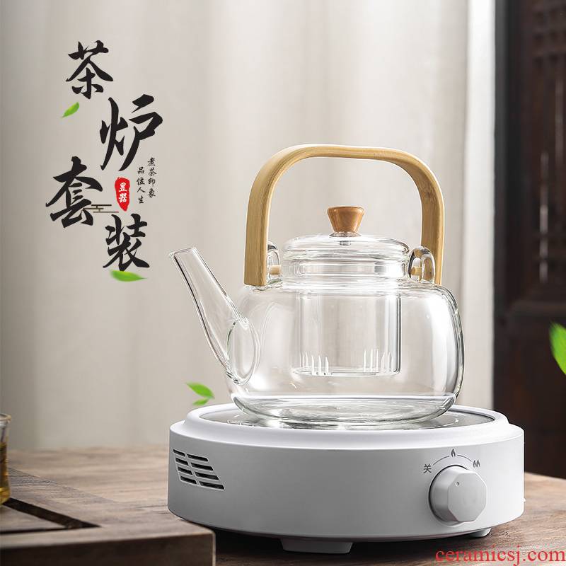 High temperature resistant glass teapot tea kettle the home of kung fu tea cooking, tea, the electric TaoLu suit flower pot