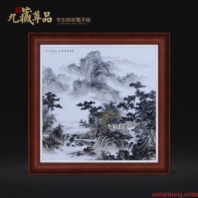 Jingdezhen ceramic dong - Ming li famous hand - made Lin Quanya will figure adornment porcelain plate paintings of Chinese style household decoration