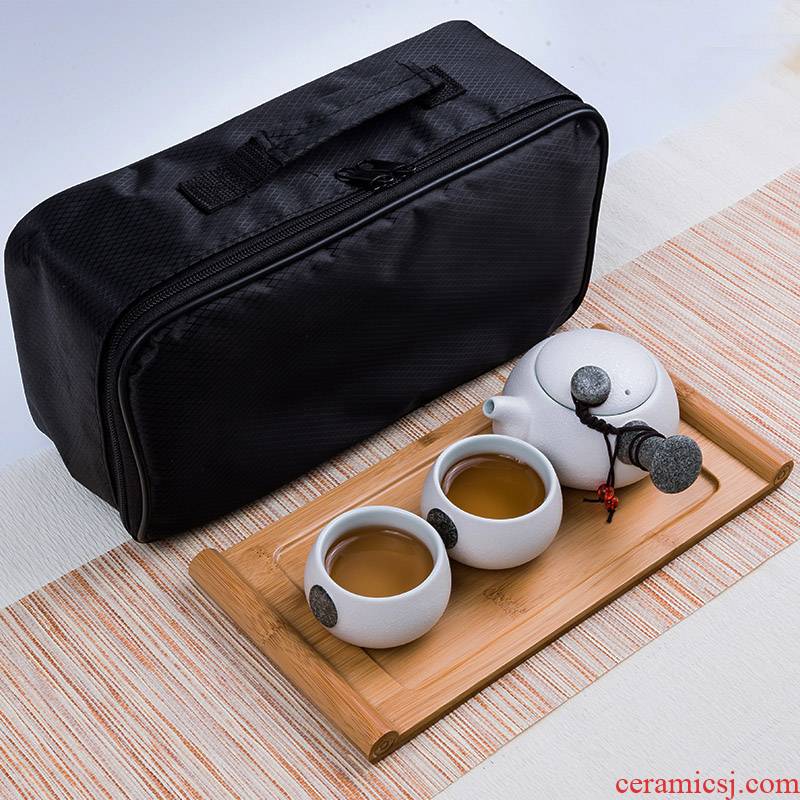 Travel tea sets portable crack cup home a kung fu tea pot 2 two ceramic outdoors Travel packages