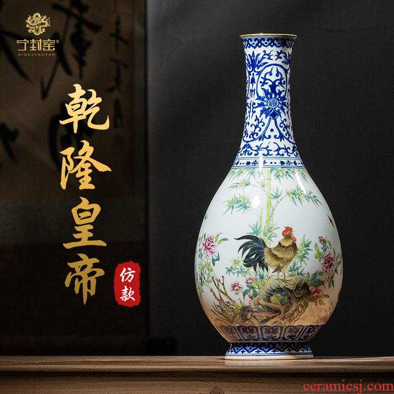 Better sealed up with jingdezhen home furnishing articles Chinese blue and white porcelain vase water bottle art antique vase household decoration