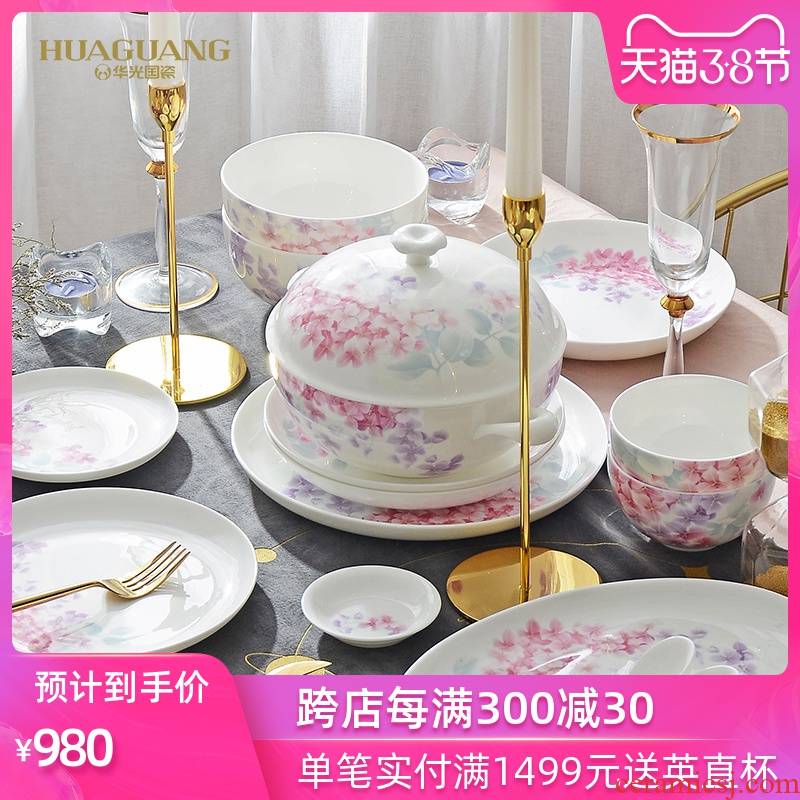 Uh guano porcelain ipads porcelain tableware ceramics countries suit dishes suit household of Chinese style ruby contained sweet gift box