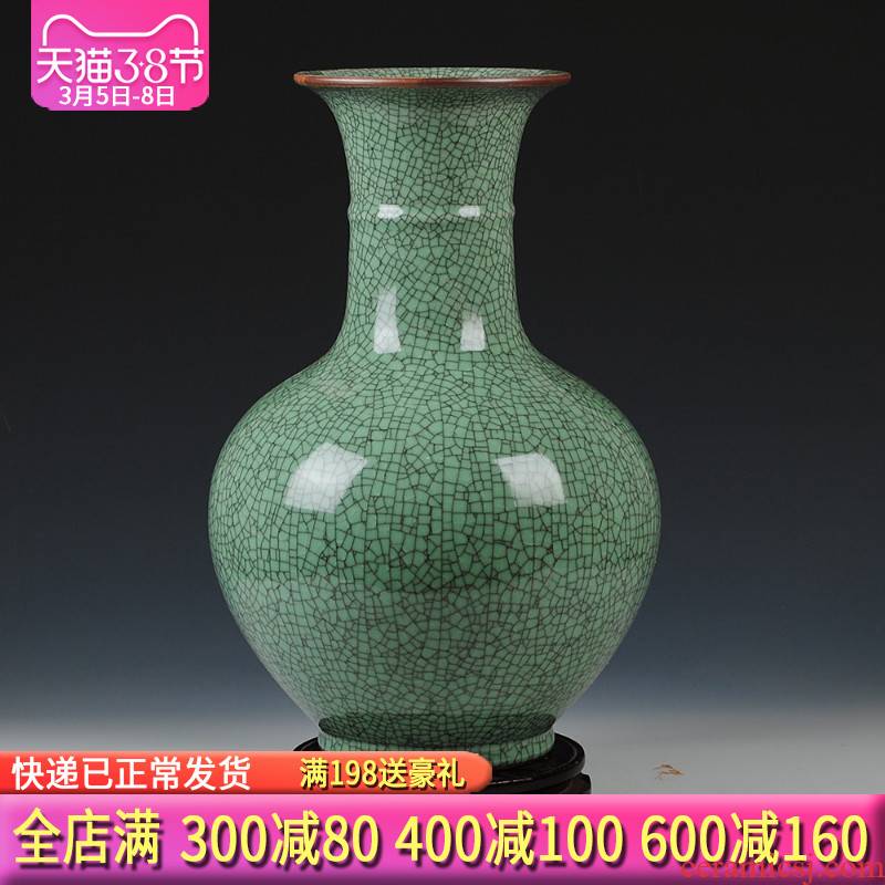 Archaize crack of jingdezhen ceramics glaze do old vases, flower implement Chinese sitting room adornment is placed large
