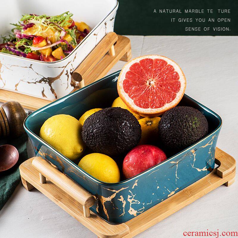 Large creative fruit salad bowl dessert bowl Nordic household ceramic bowl move nice bowl of soup bowl rainbow such use