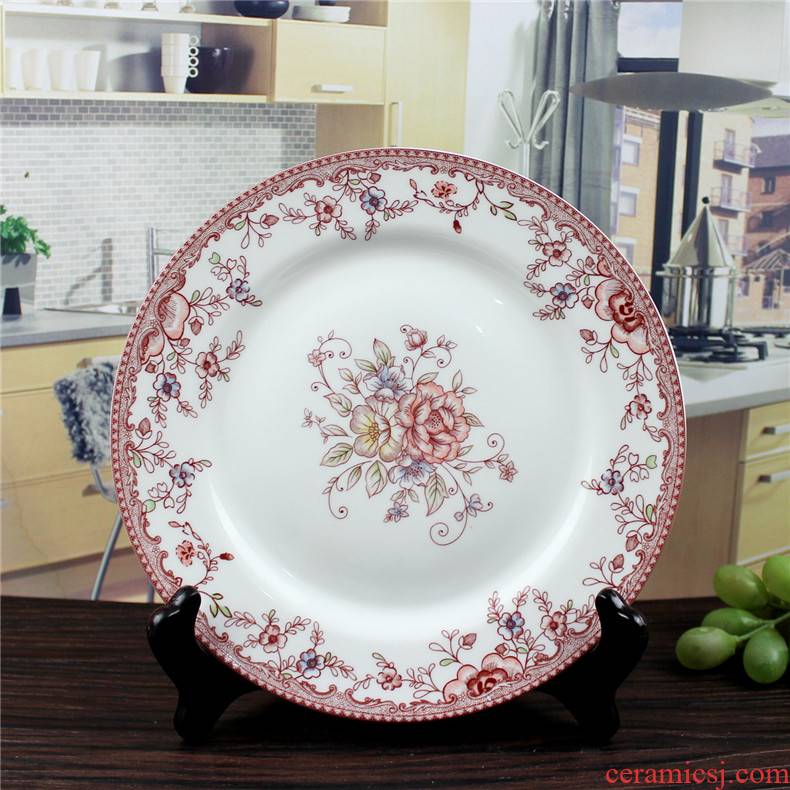 Amorous feelings of the people 's livelihood industry both romantic 8 inch flat disc western - style food dish of plate all the ceramic plates