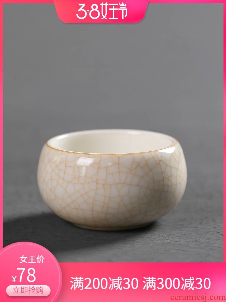 Jiangnan past your up suet jade white porcelain big meditation kung fu tea cup bowl tea sample tea cup, master cup