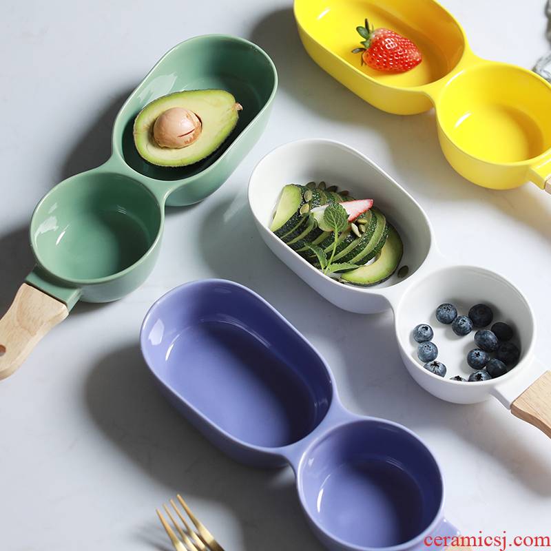 GTWARE snacks Japanese four - color ceramics has breakfast bowl bowl of salad bowl dessert salad sauce vinegar fruit bowl bowl