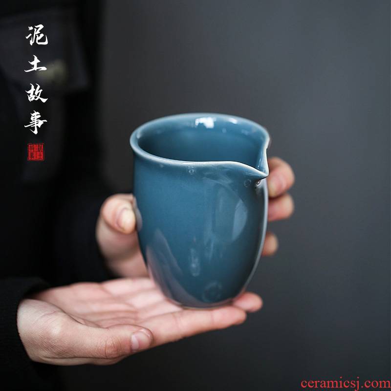 Earth story of jingdezhen ceramic fair keller ji blue glaze and a cup of tea ware kung fu tea accessories
