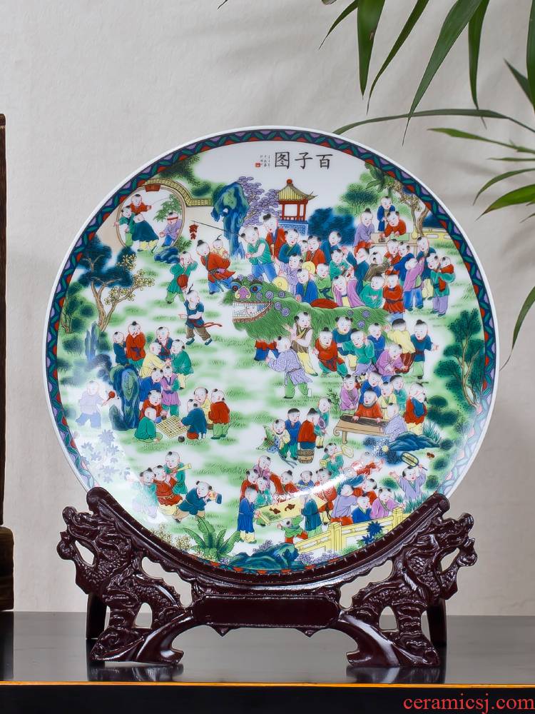 The ancient philosophers figure decoration plate hang dish modern household adornment handicraft furnishing articles furnishing articles of jingdezhen ceramics