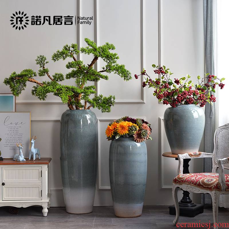 The Nordic sitting room of large vases, ceramic flower arranging furnishing articles contracted and I creative window dry flower decoration decoration