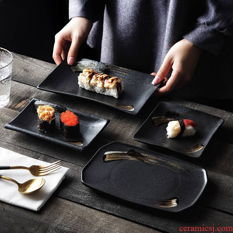 Ceramic pottery soft snacks Japanese sushi plate plate plate all the home side dish dish dish sashimi dish restaurant