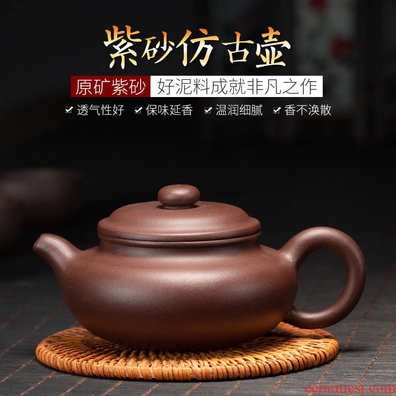 Yixing it pure manual famous authentic ball hole, xi shi pot teapot large capacity tea set