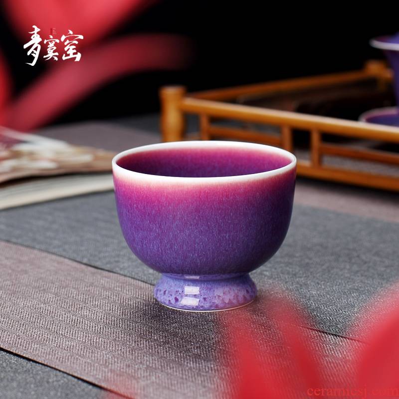 Green was up - market metrix 'cup single CPU setting the jingdezhen ceramic tea cup sample tea cup pure manual masterpieces masters cup