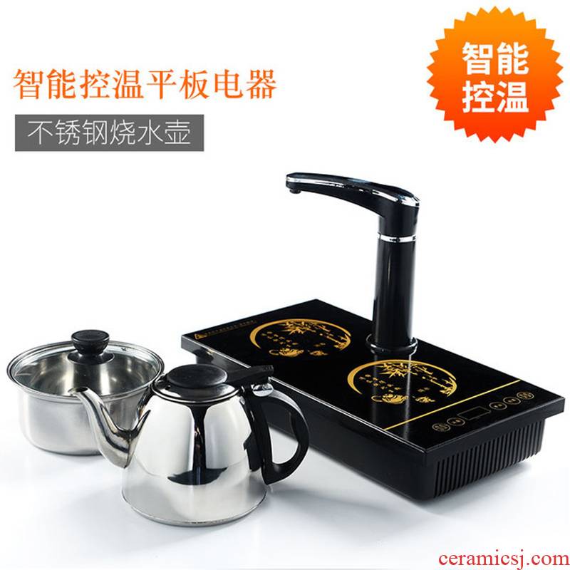 Porcelain constant hall tablet electromagnetic tea stove automatic tea set up kung fu tea tea furnace stainless steel kettle