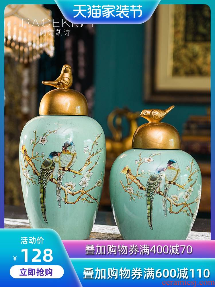American storage tank furnishing articles household act the role ofing is tasted European wine creative candy jar ceramic study the sitting room porch decoration