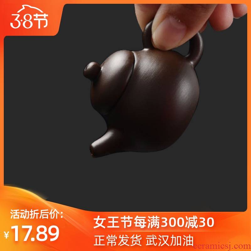 Ya xin company hall of purple sand tea pet little teapot pocket mini it archaize xi shi pot of tea tea accessories