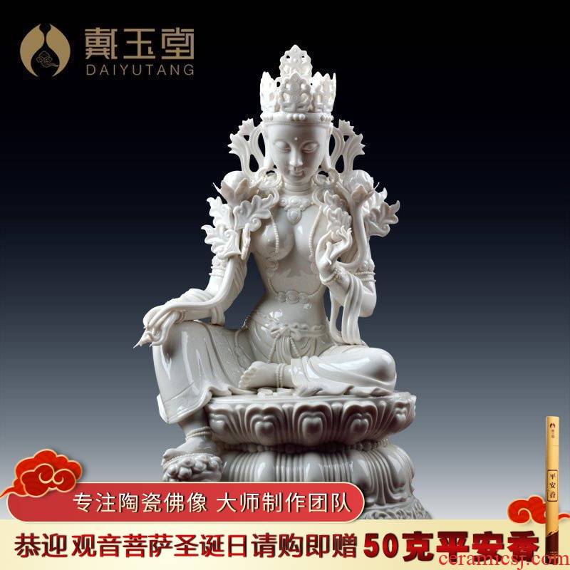 Yutang dai dehua ceramic Zheng Guoming tantric master its sect Buddha/green tara Luo Guanyin D41-35