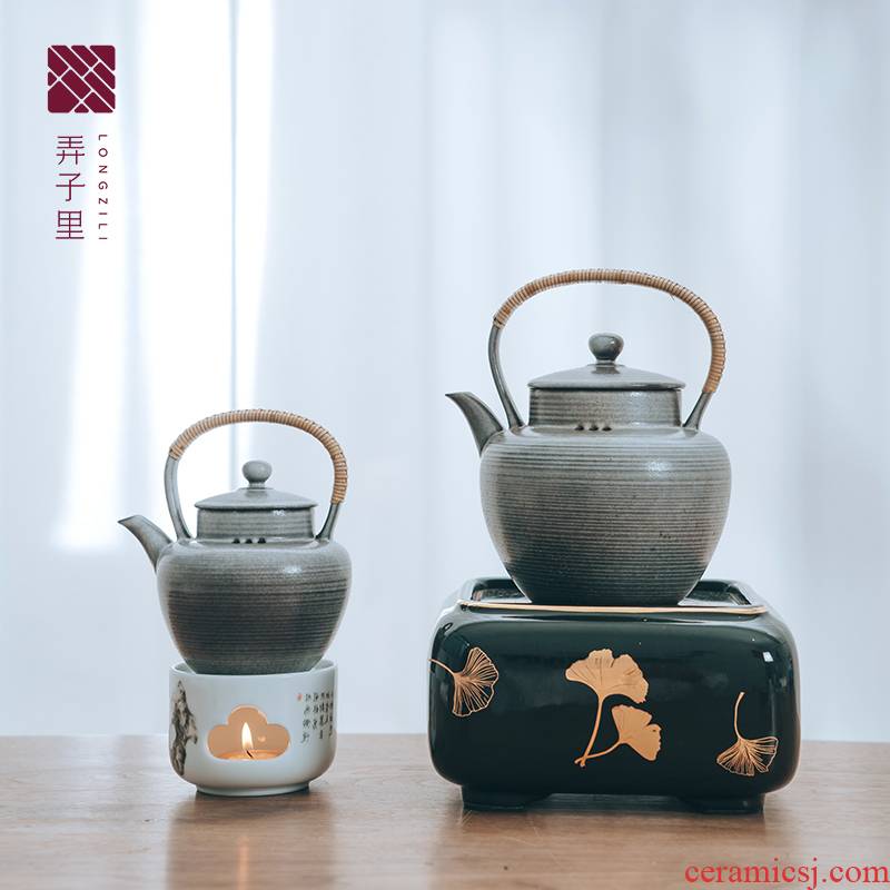 Made in jingdezhen kung fu tea pure manual Japanese girder ash glaze cooking pot not it the kettle
