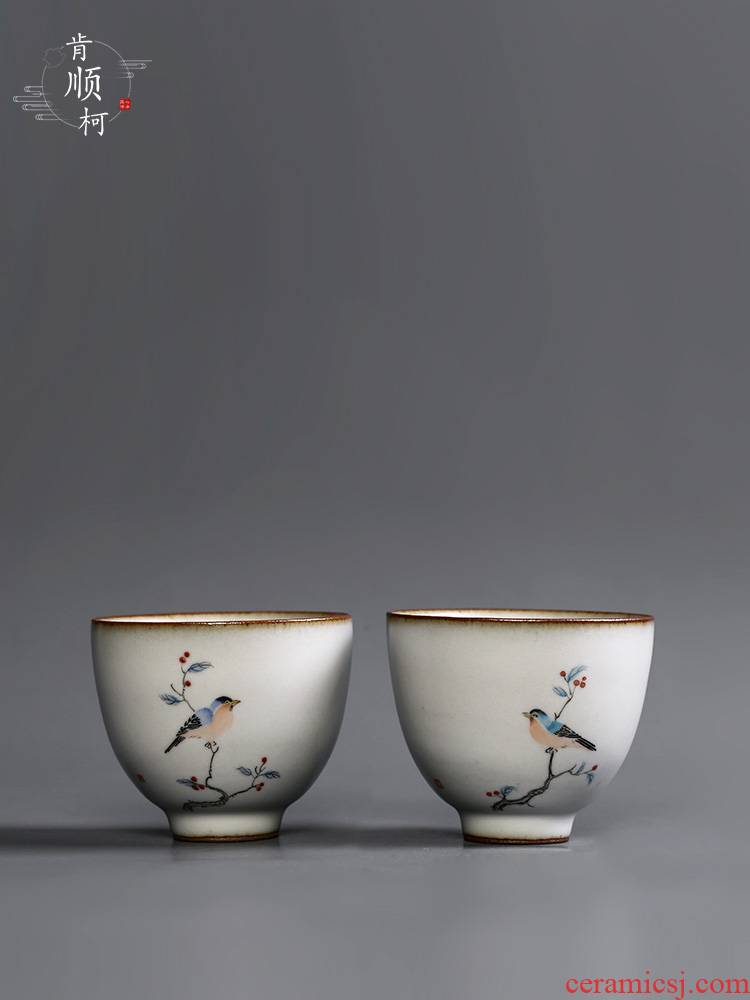 Open your up master cup single cup tea sets jingdezhen hand - made kung fu tea cups of checking ceramic sample tea cup for cup