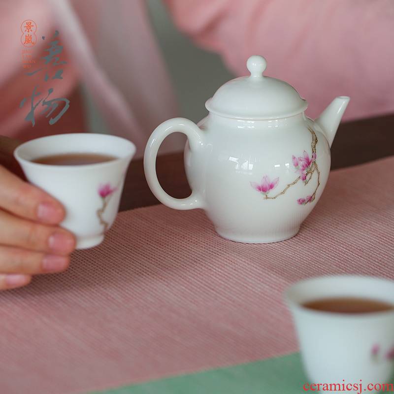 Good content on hand - made jingdezhen ceramics glaze color tea set kit home of kung fu tea tea set the set of gift boxes