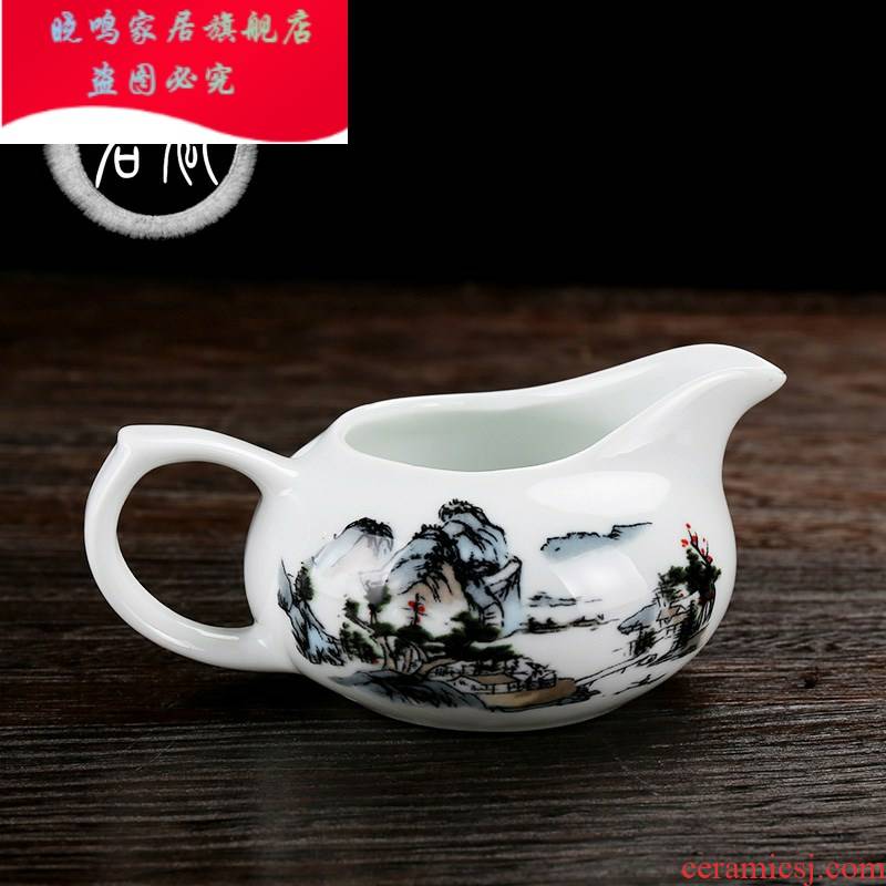 Ceramic fair keller) kung fu tea accessories points more tea ware to hold to hot tea sea domestic cup purple
