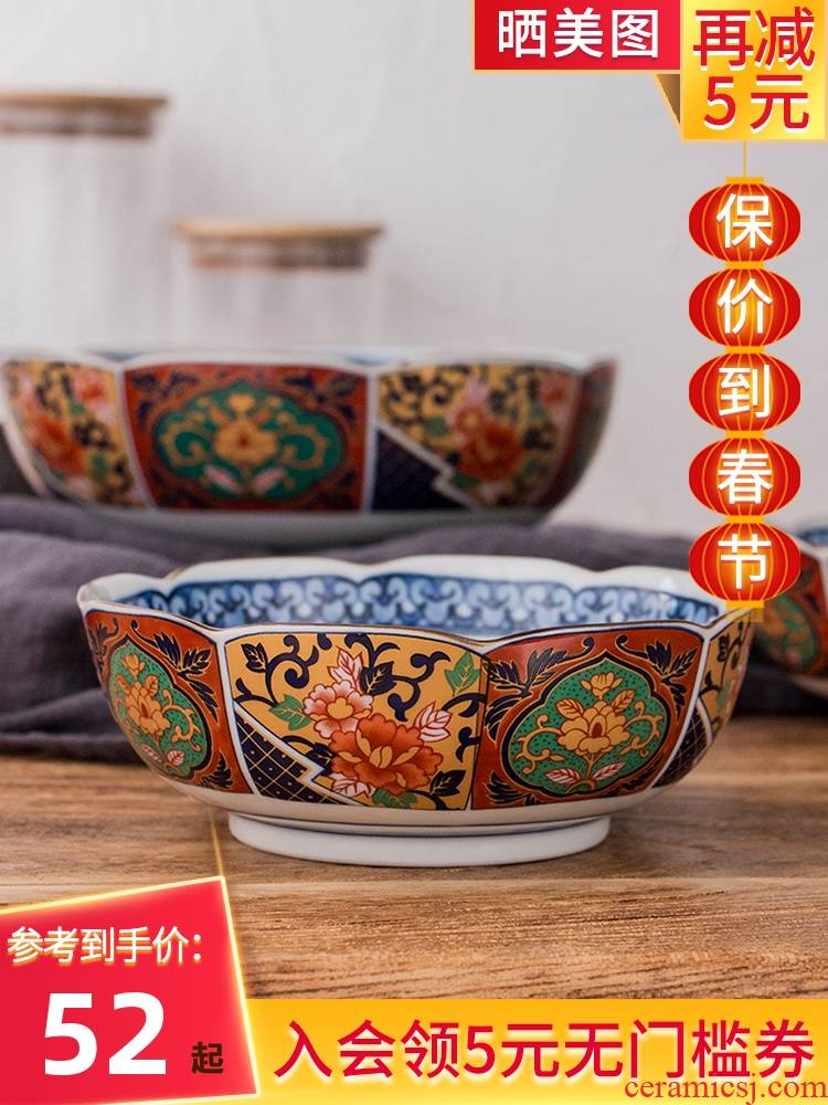 Meinung burn are imported from Japan tian up ceramic household pull big rainbow such as bowl soup bowl soup POTS in the ancient Ivan mercifully rainbow such use