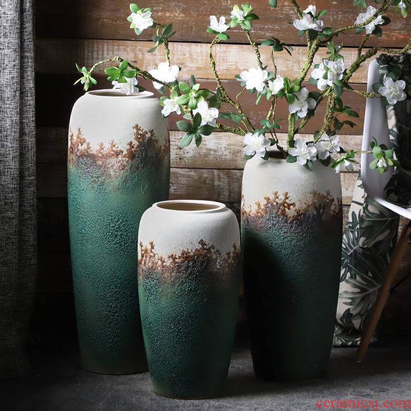 Jingdezhen ceramic furnishing articles contracted and I sitting room porch window flower arranging dried flowers hydroponics container European vase