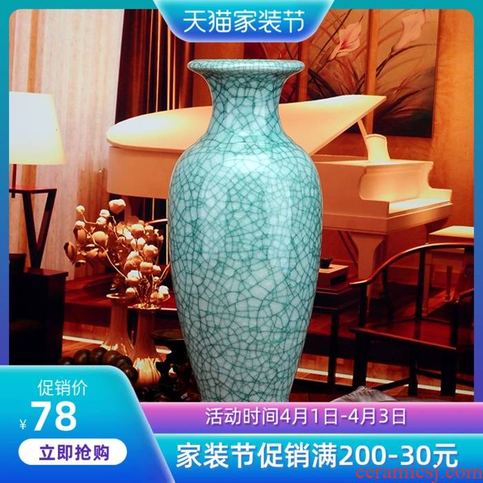 Porcelain of jingdezhen ceramics hydroponic vase sitting room flower arranging American vase fake flowers, vases, creative furnishing articles