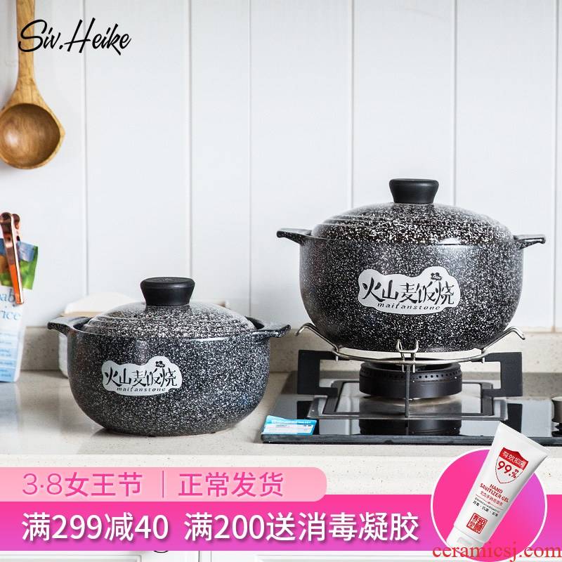 Japanese household kitchen large gas flame to hold to high temperature medical stone pot stew ceramic sand pot soup pot soup pot