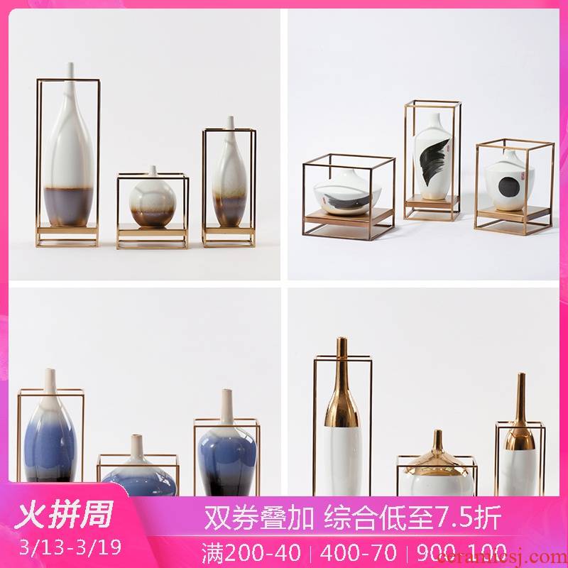 New Chinese style is I ceramic pot furnishing articles television wine sample room to live in the sitting room porch porcelain soft decoration