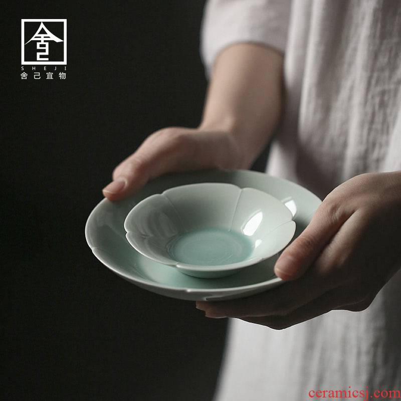 Archaize celadon glaze left up expressions using its pot bearing cup patterns by hand pot dry mercifully tea accessories
