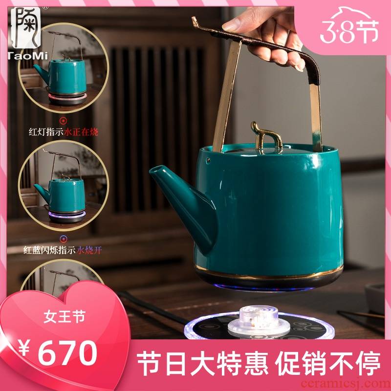 Poly real scene of household electricity TaoLu boiling tea suit the large capacity thermal insulation kettle high temperature curing pot teapot automatically