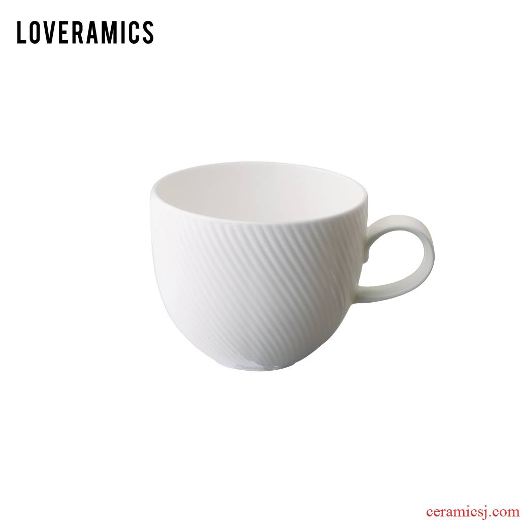 Loveramics love Mrs White jade 375 ml ipads porcelain tea cups of milk cup (White)
