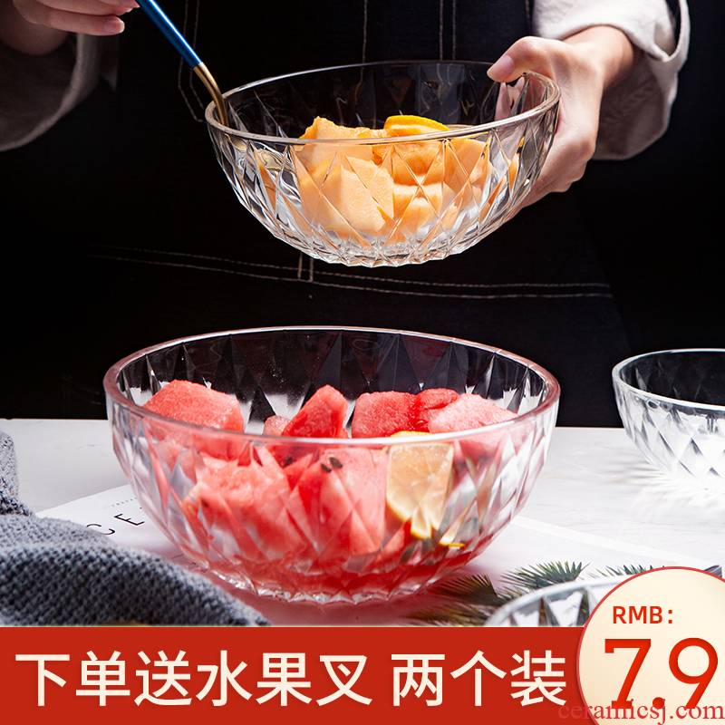 Chef ceramic Europe type circular suit household heart - shaped adult Korean tableware bowls contracted to use spoon, express it in use
