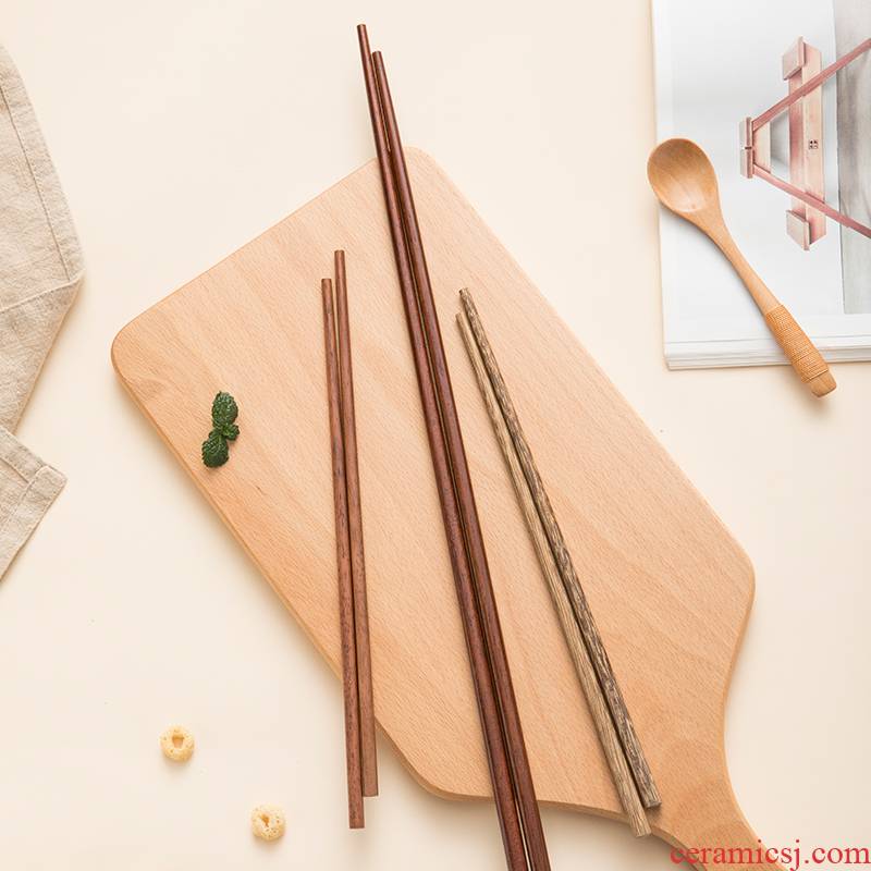 TaoDian chicken wings wood chopsticks household solid wood family pack without idea for Japanese children chopsticks wooden chopsticks
