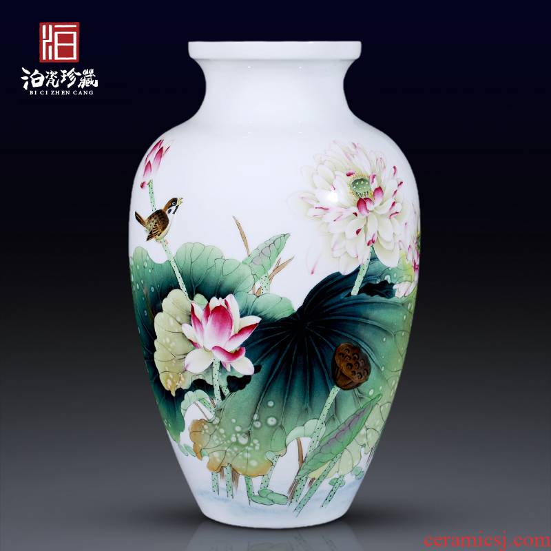 Jingdezhen ceramic furnishing articles hand - made vases, flower arranging new Chinese TV ark of I sitting room adornment handicraft furnishing articles