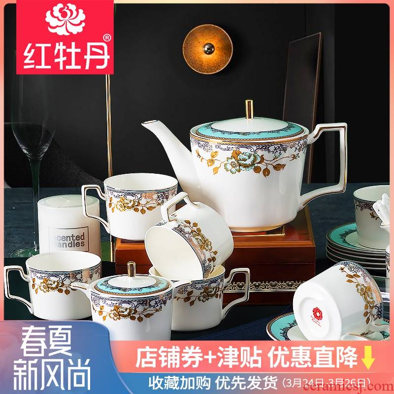 European high - grade ipads China coffee luxurious ceramic coffee cups and saucers suit household afternoon tea tea tea utensils