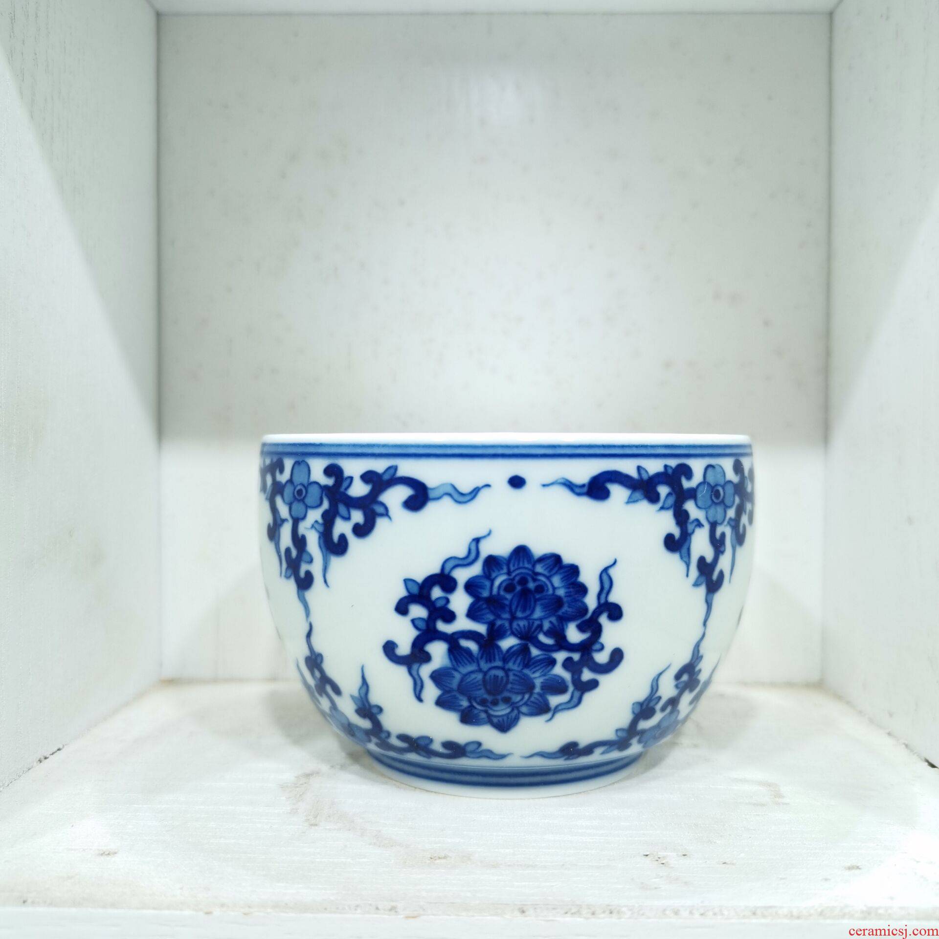 Jingdezhen porcelain cup manual hand - made single master CPU high - grade sample tea cup gentleman 07