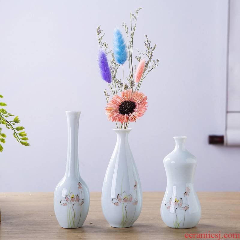 New Chinese style ceramic vases, flower arranging flower implement teahouse tea place of the sitting room porch for anddrunkenness dried flower decorations