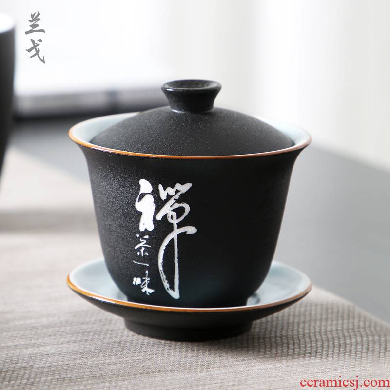 Having only three tureen large cups kung fu tea set home worship to use ceramic tea accessories teapot