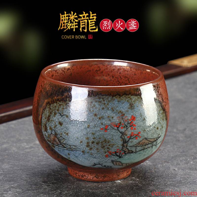 Jingdezhen hand - made of ceramic cups a single tea master cup single cup home of kung fu tea set variable sample tea cup