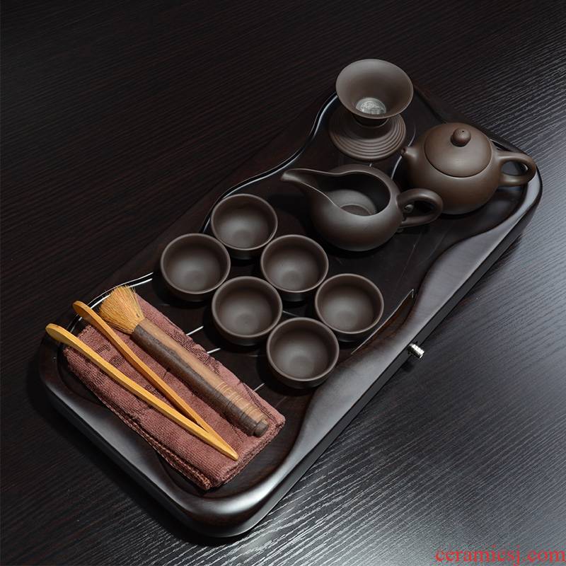 Zhuo royal whole ebony xiao ke leaf tea tray was kung fu tea set undressed ore new violet arenaceous your up office home