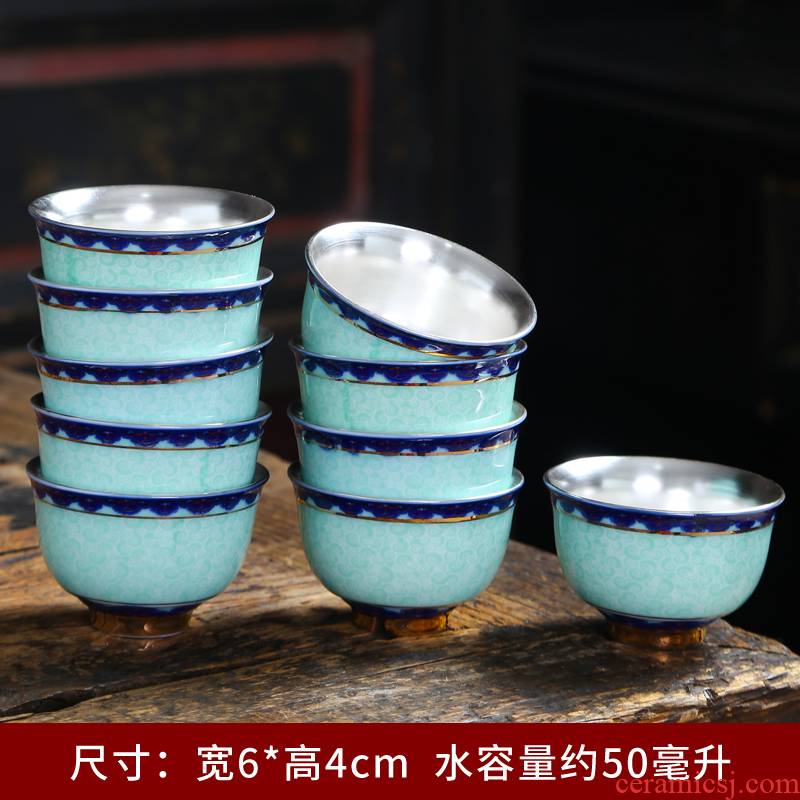 The Sample tea cup ceramics jingdezhen blue and white porcelain cup individual hat to single CPU kung fu tea master hand made small tea cups