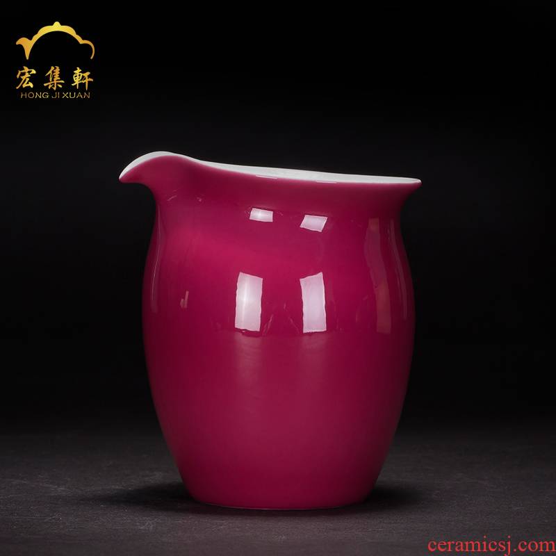 Kung fu tea accessories jingdezhen ceramic fair keller carmine chick points device and a cup of tea) a cup of tea