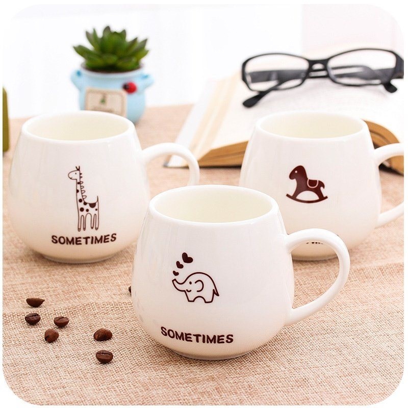 Express cartoon children ceramic cup household drinking water cups with cover keller ceramic cup knocked up a cup of coffee cup
