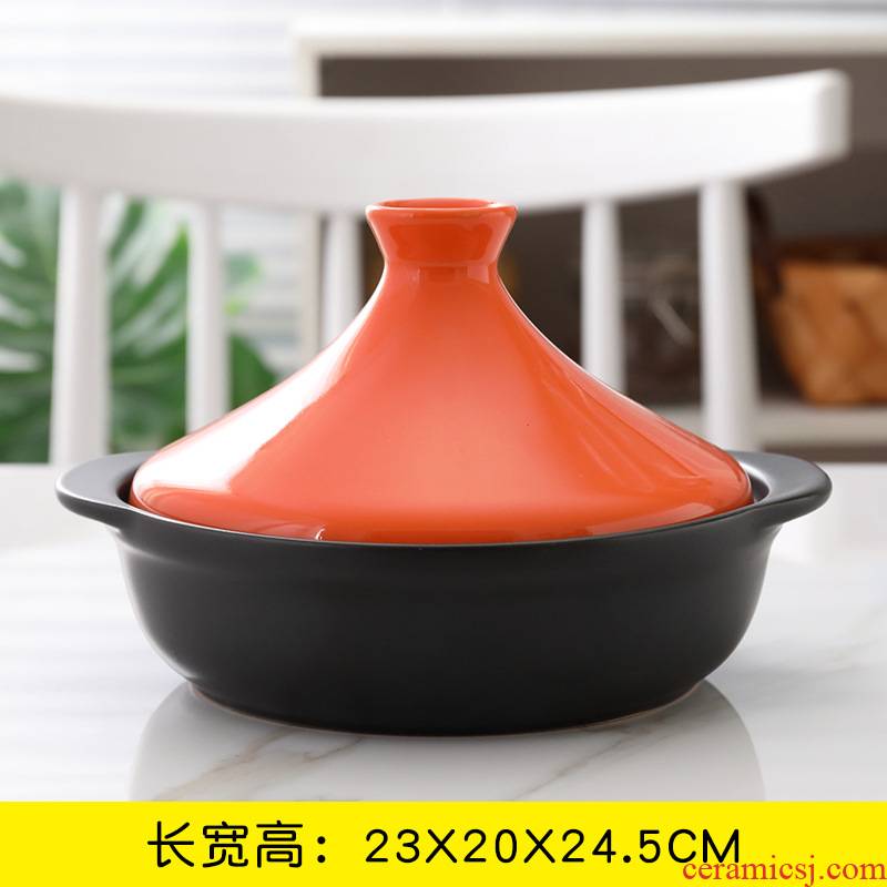 Soup rice casseroles, household small saucepan high - temperature hot pot stone bowl ltd. ceramic flame burn Korean shallow POTS dry