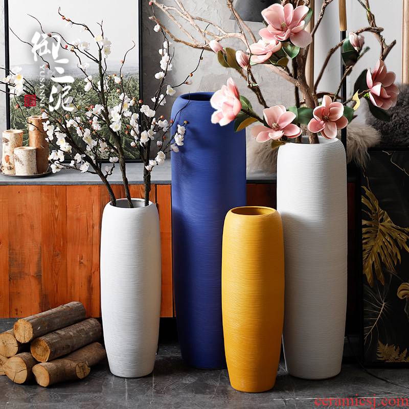 Nordic vases, flower arrangement sitting room be born place fake flowers I and contracted simulation ceramics morandi dry flower decoration