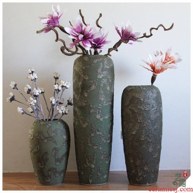 Southeast Asia, restoring ancient ways do old POTS of large cylinder ceramics vase vase decoration ceramic cylinder home sitting room